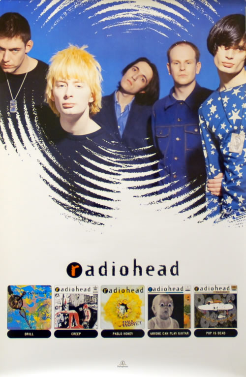 Radiohead Pablo Honey + Singles UK poster (138297)